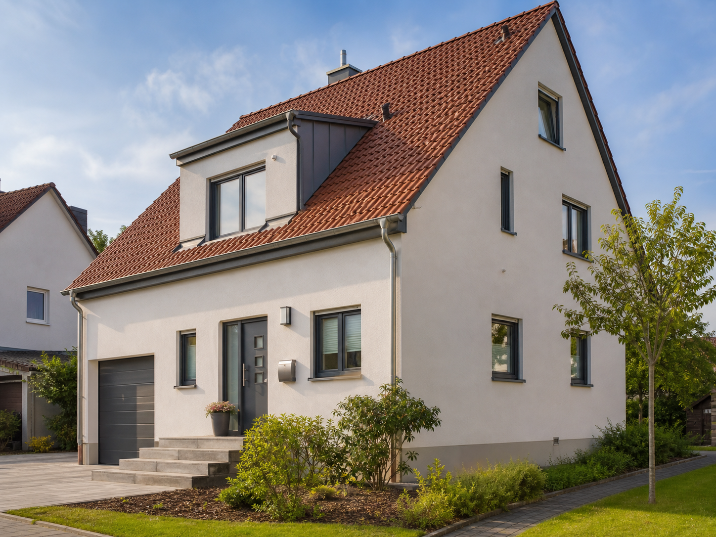 Einfamilienhaus Würzburg – Fassadenreinigung