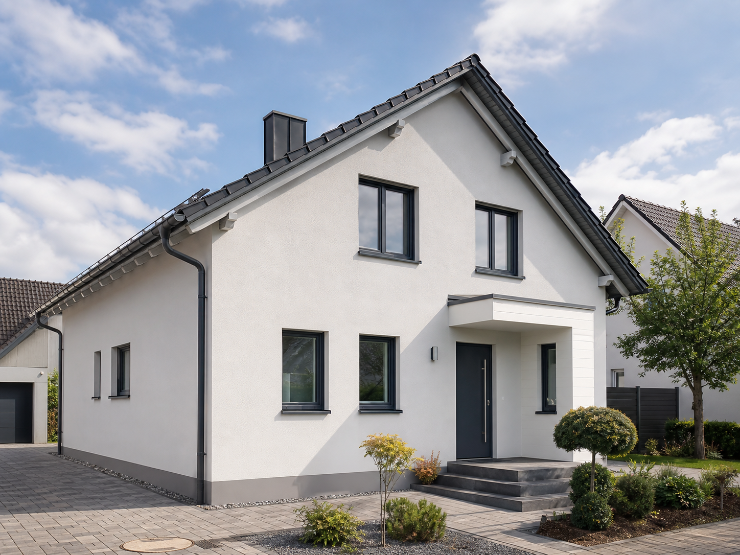Gepflegte Hausfassade in Würzburg – professionelle Fassadenreinigung und Fassadenschutz