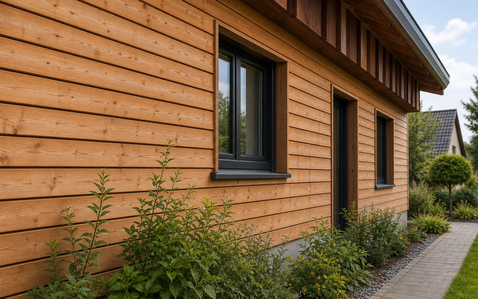 Holzfassade Fassadenreinigung Würzburg