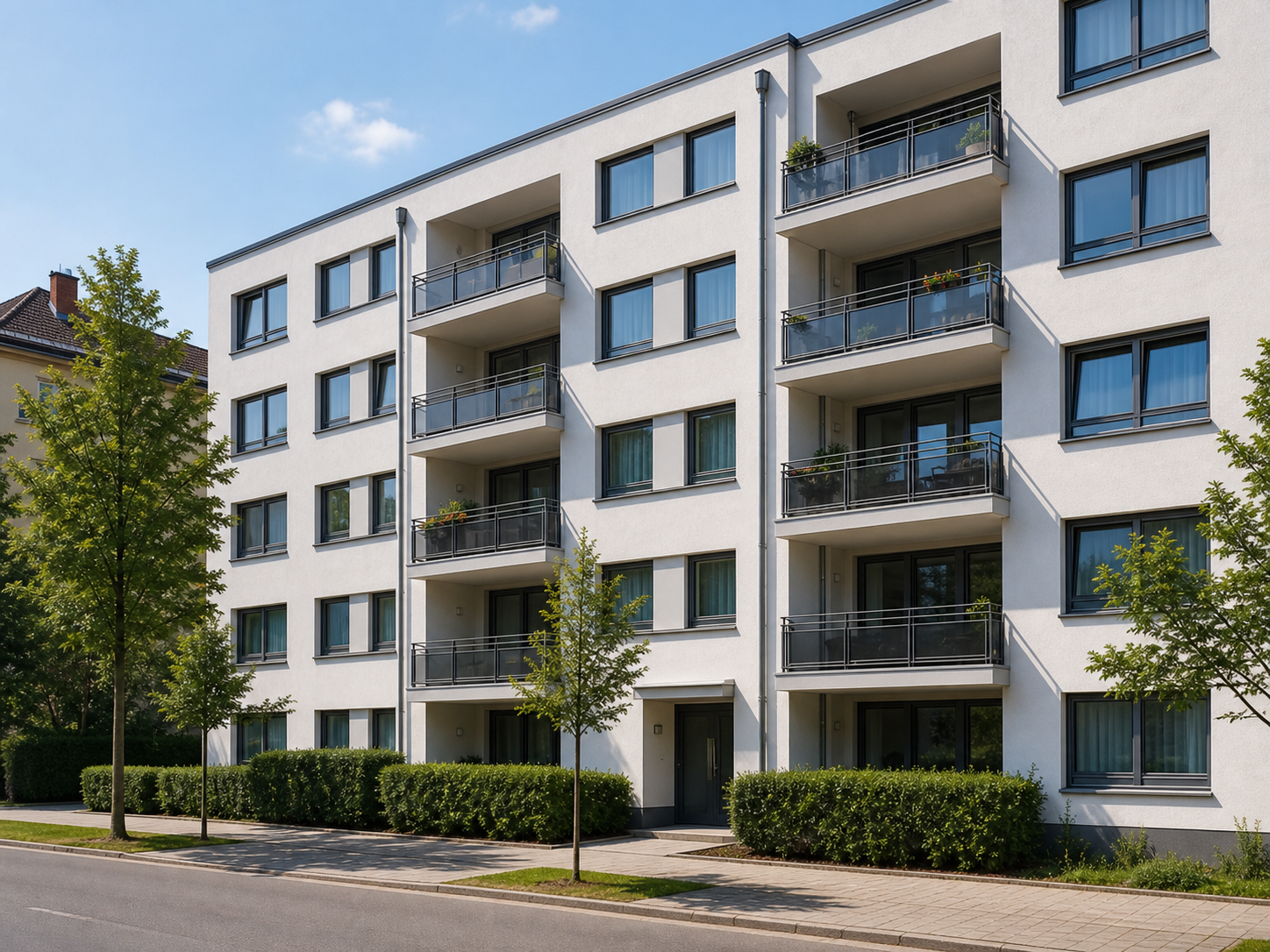 Mehrfamilienhaus Würzburg – Fassadenreinigung professionell