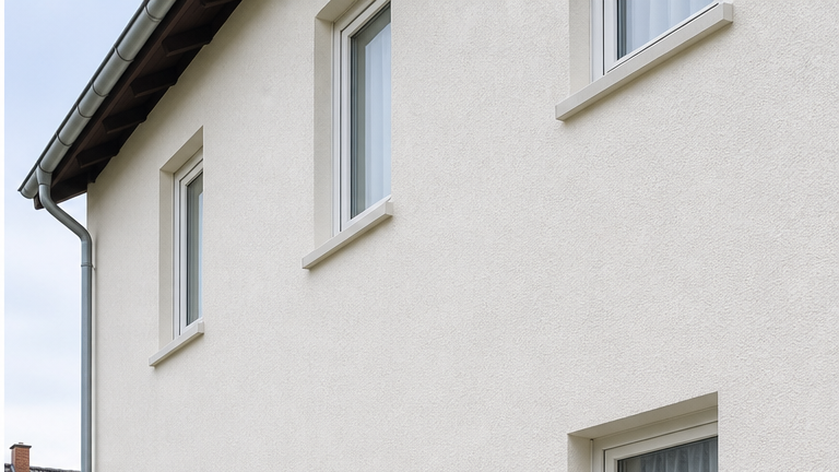 Saubere Hausfassade nach Fassadenreinigung in Würzburg